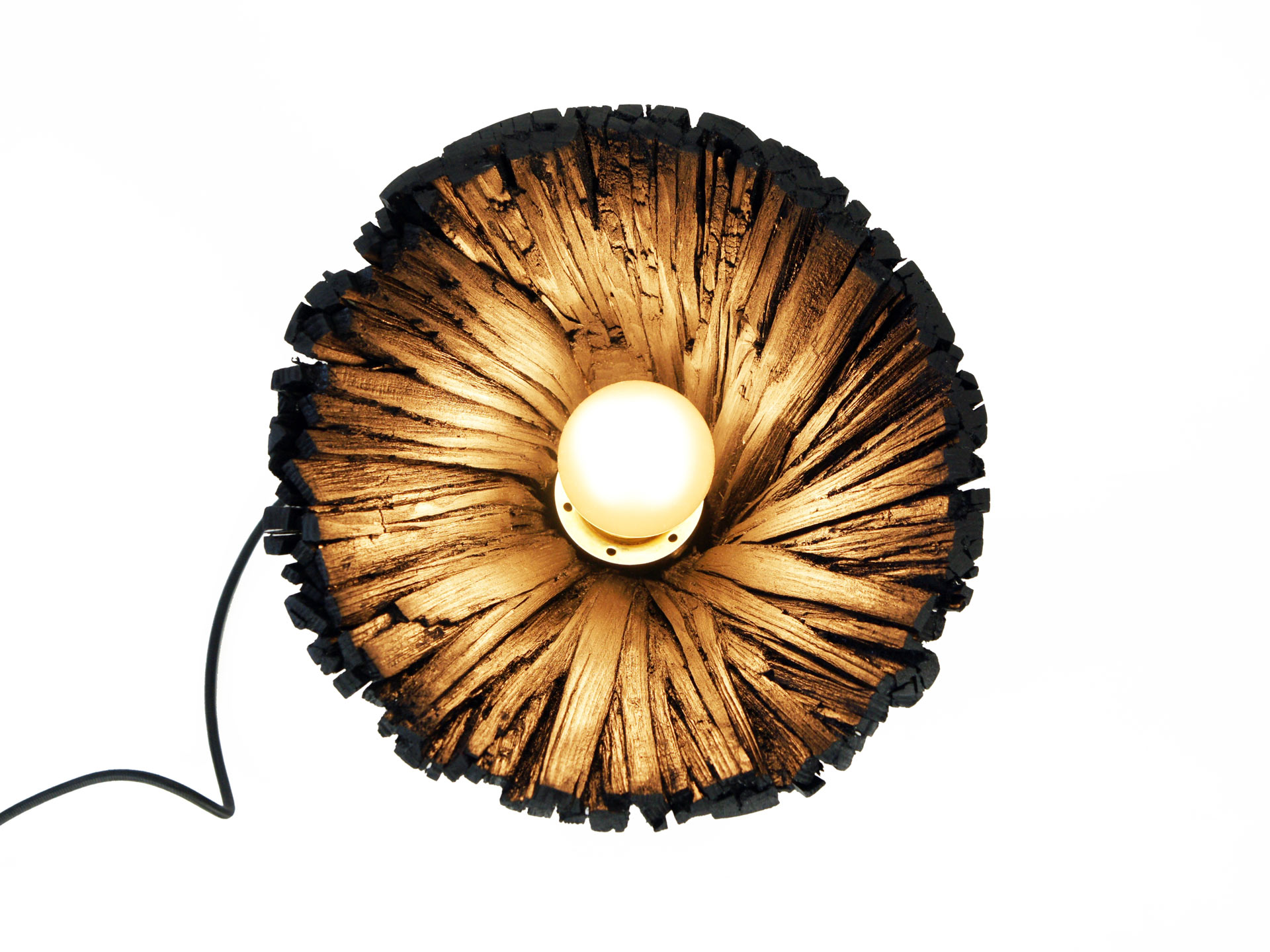 Pressed wood table light