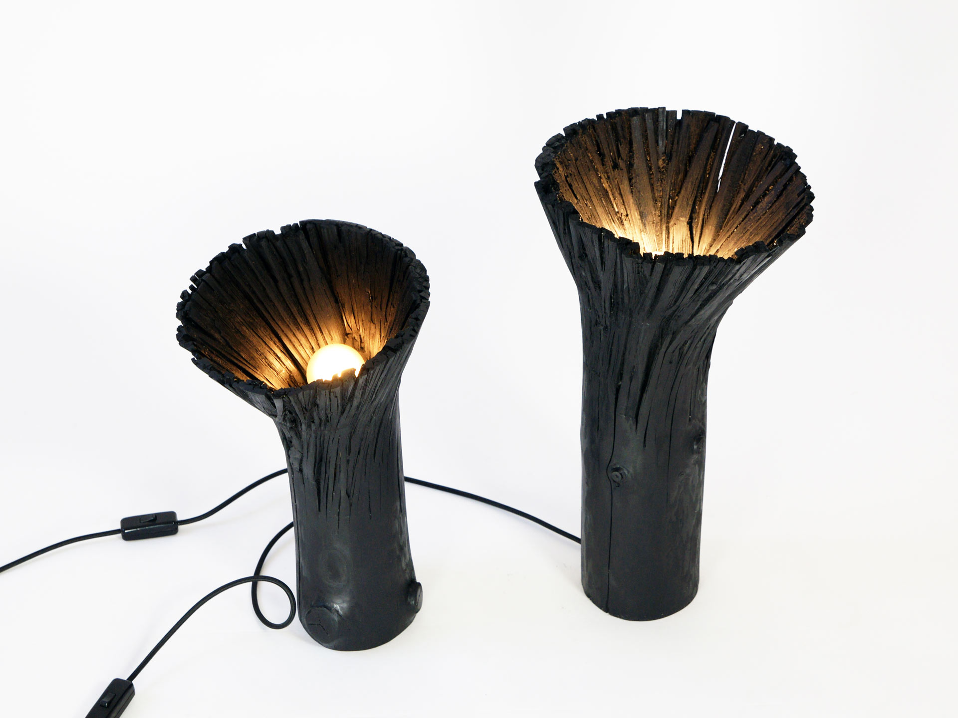 Pressed wood table light