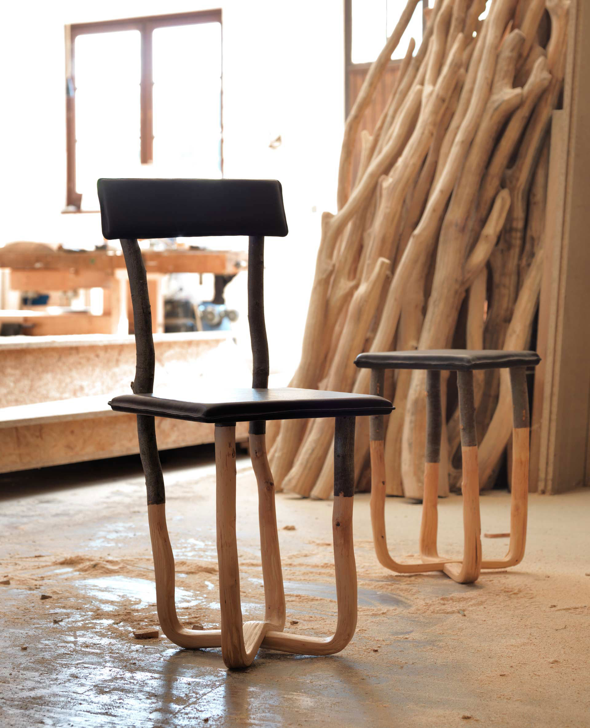 Pressed wood chair