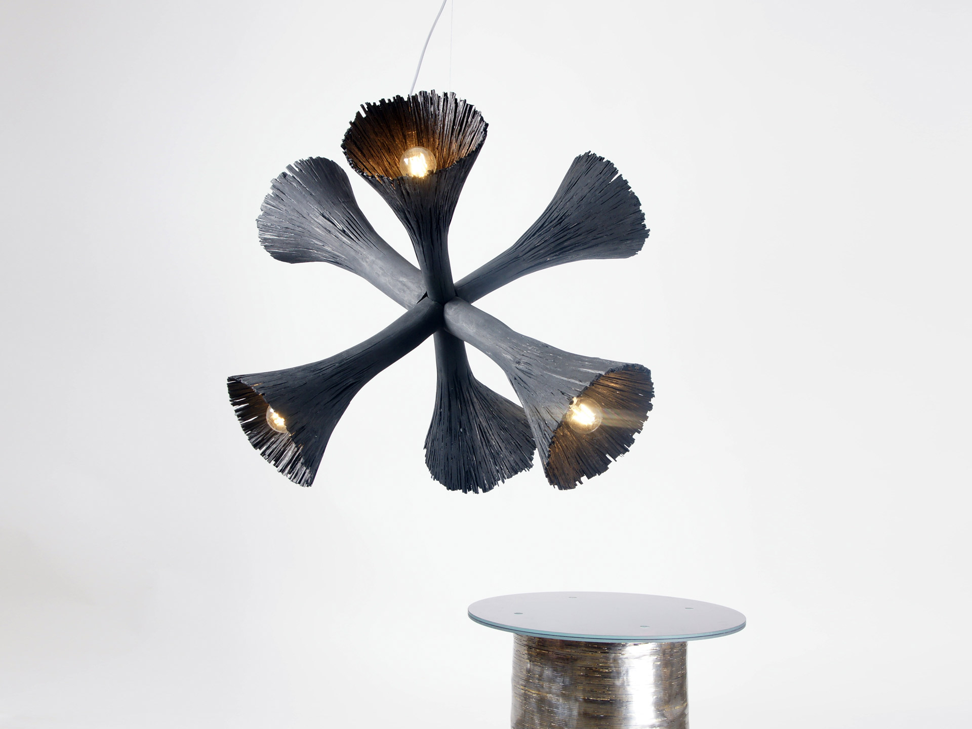 Pressed wood Chandelier