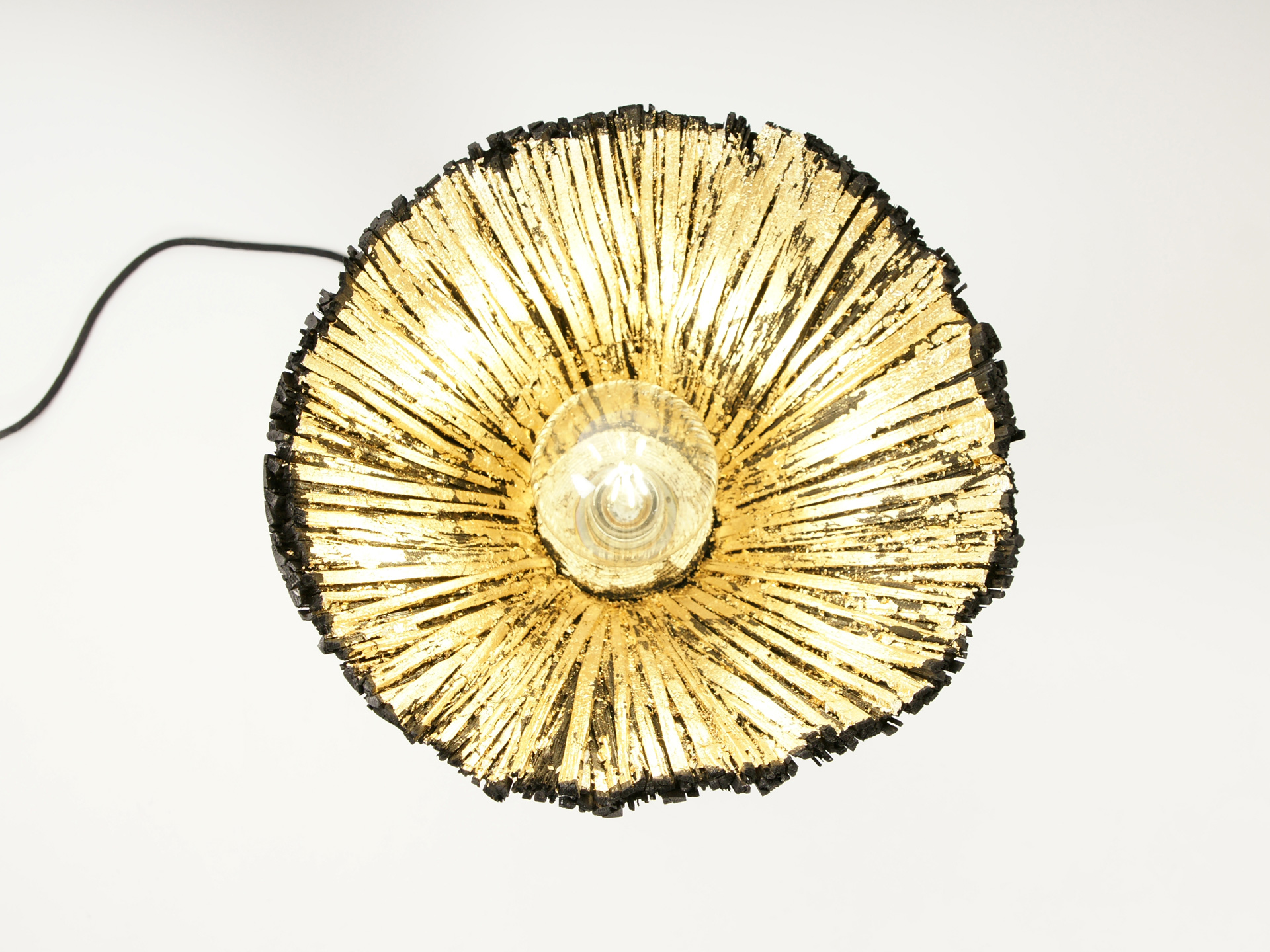 Pressed wood table light