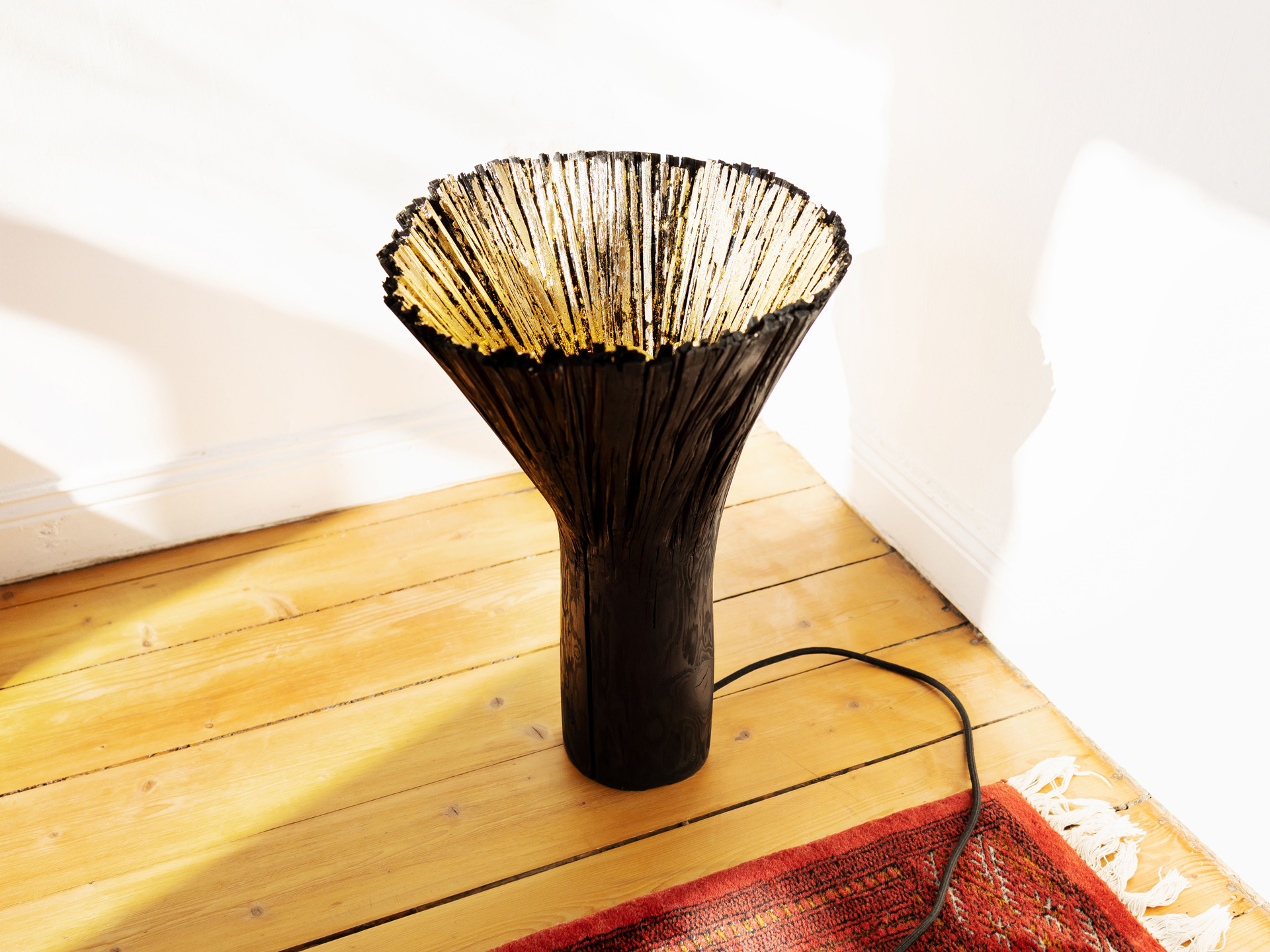 Pressed wood table light