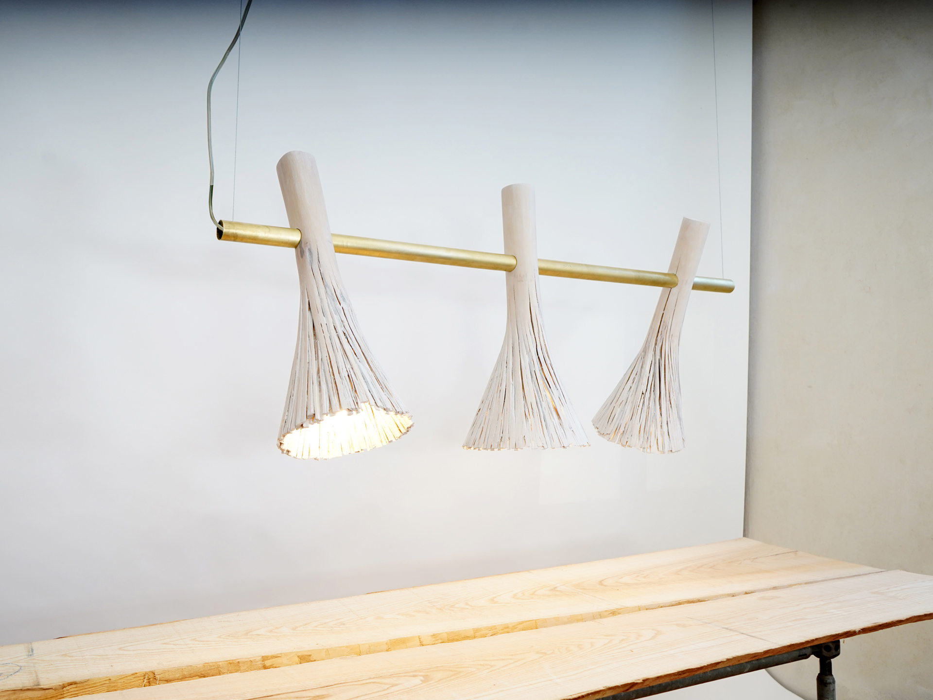Pressed wood Pendantlight