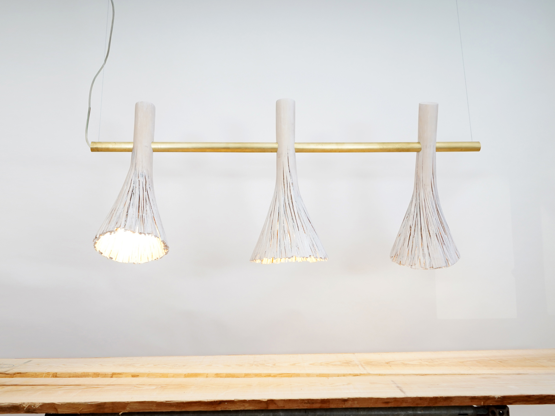 Pressed wood Pendantlight