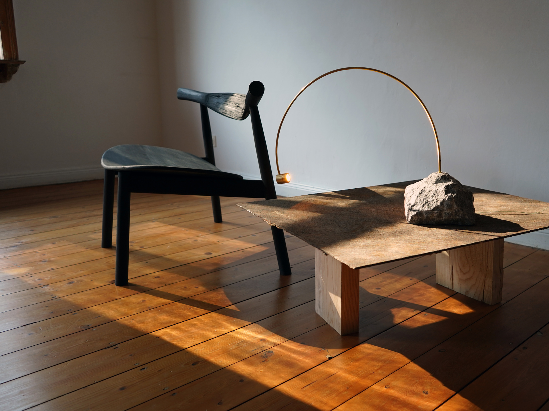Pressed wood low chair