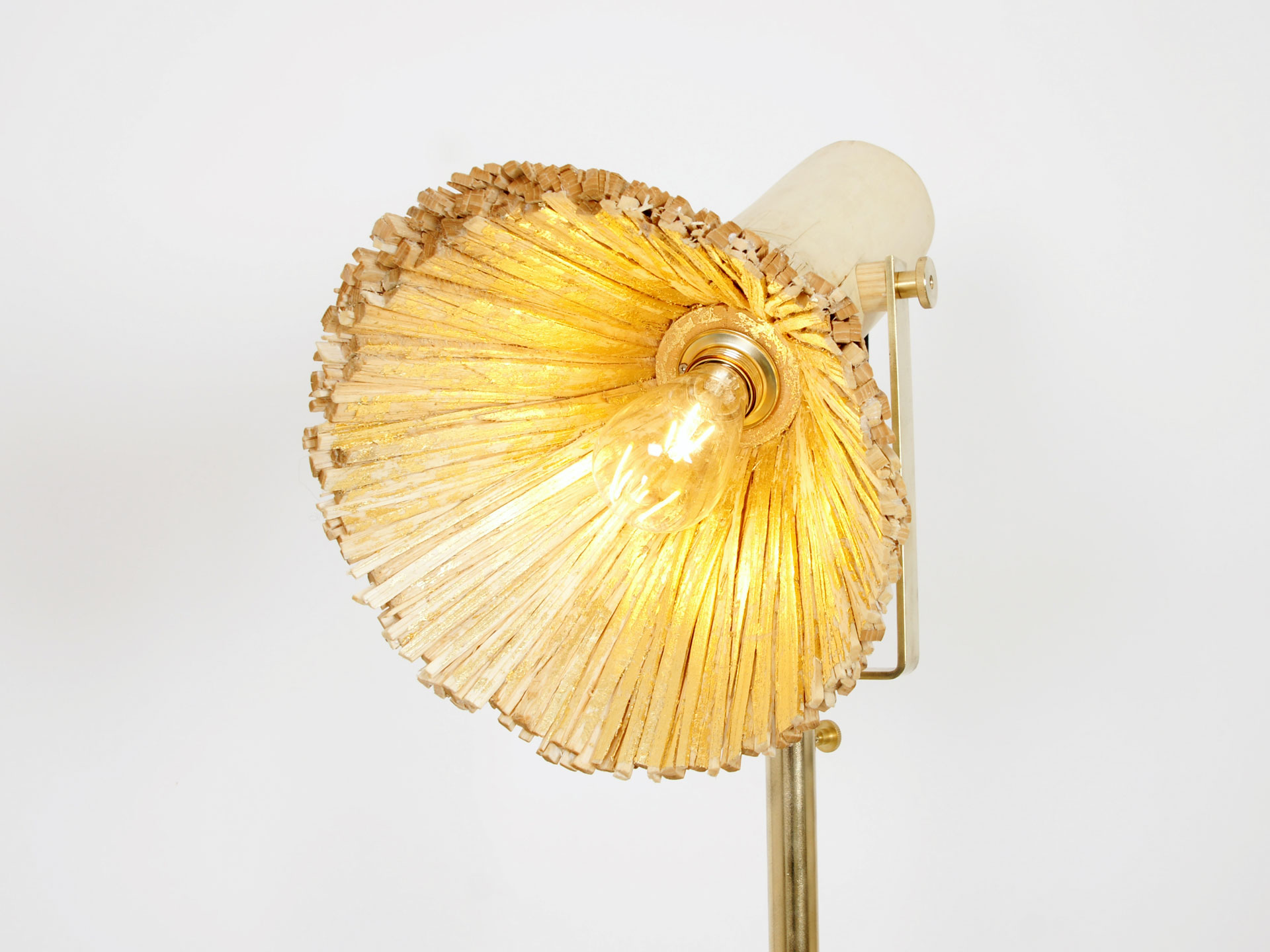 Pressed wood floor light