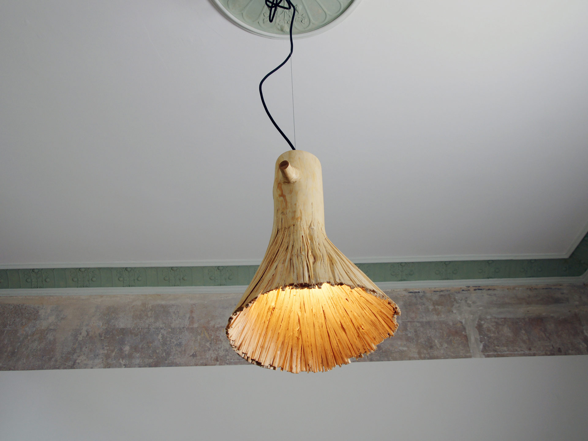 Pressed wood pendantlight